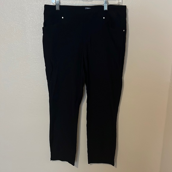 Black trouser skinny ankle size large. - Picture 1 of 2